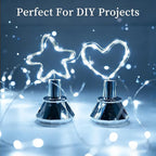 10-Pack Christmas LED String Lights, Waterproof Timer Lights