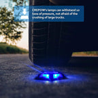 8-Pack Solar Gutter Lights, Blue Waterproof LED