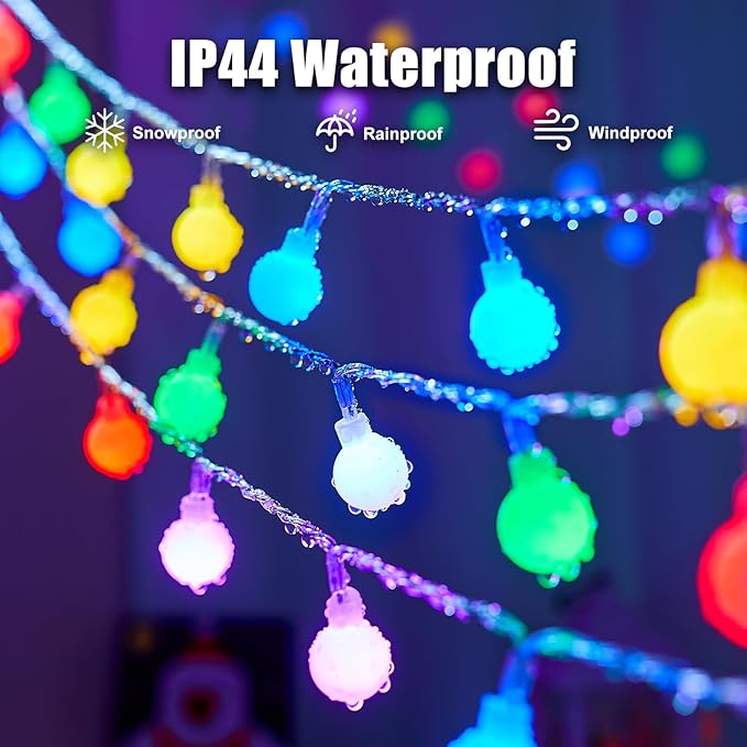 Yard String Lights, 21ft Weatherproof LED