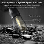 Porch String Lights, 49ft Weatherproof LED