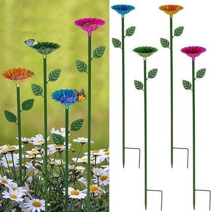 4-Pack Bee Watering Station, Metal Garden Bee Bath
