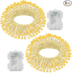 2-Pack 70 LED Christmas Fairy Lights, Twinkle Waterproof
