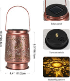 Elegant Butterfly Solar Lanterns for Yard, Waterproof LED
