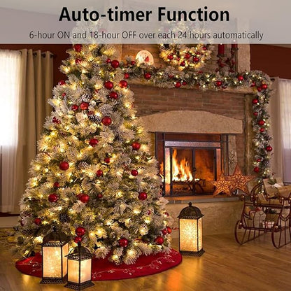 Christmas LED String Lights, Waterproof Timer Lights