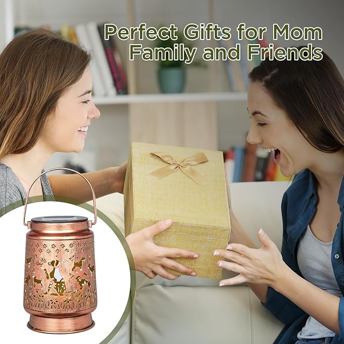 Solar Dog Lanterns, Backyard Hanging LED Decor