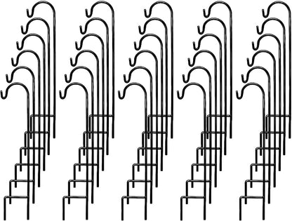 35" Garden Shepherd Hooks, Iron Plant Hangers