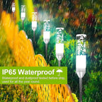 3-Pack Cool White Solar Path Lights, Outdoor Yard LED