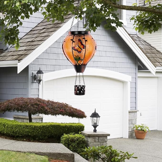 Butterfly Solar Garden Lanterns, Decorative Waterproof LED