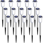 15-Pack Solar Pathway Lights, Waterproof LED Garden Lights