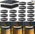 16-Pack 3-Mode Fence Post Cap Lights, Solar LED