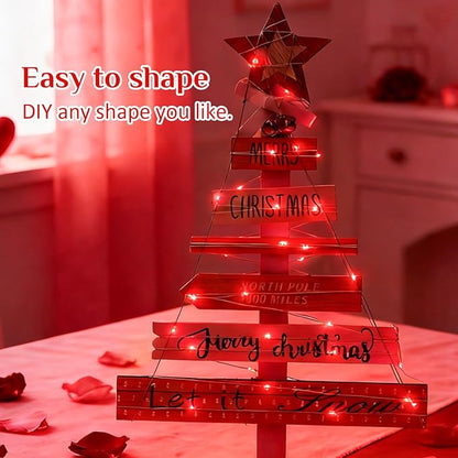 Christmas Fairy Lights 6-Pack, 16ft 50 LED Battery Twinkle Lights