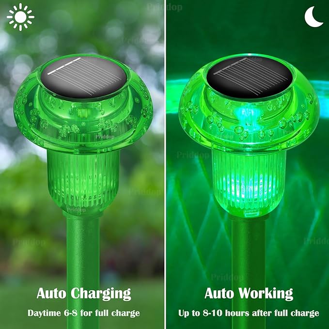 8-Pack Solar Landscape Lights for Garden