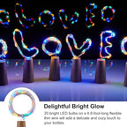 10-Pack 20 LED Christmas Twinkle Lights, Waterproof for Backyard