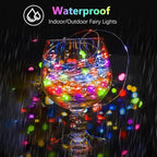 Christmas Yard String Lights 2-Pack, 20ft 60 LED Waterproof