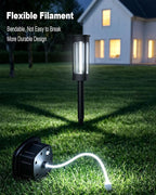 White Solar Pathway Lights 6-Pack, Yard LED