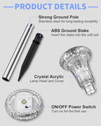 Cool White Solar Pathway Lights 12-Pack, Garden LED