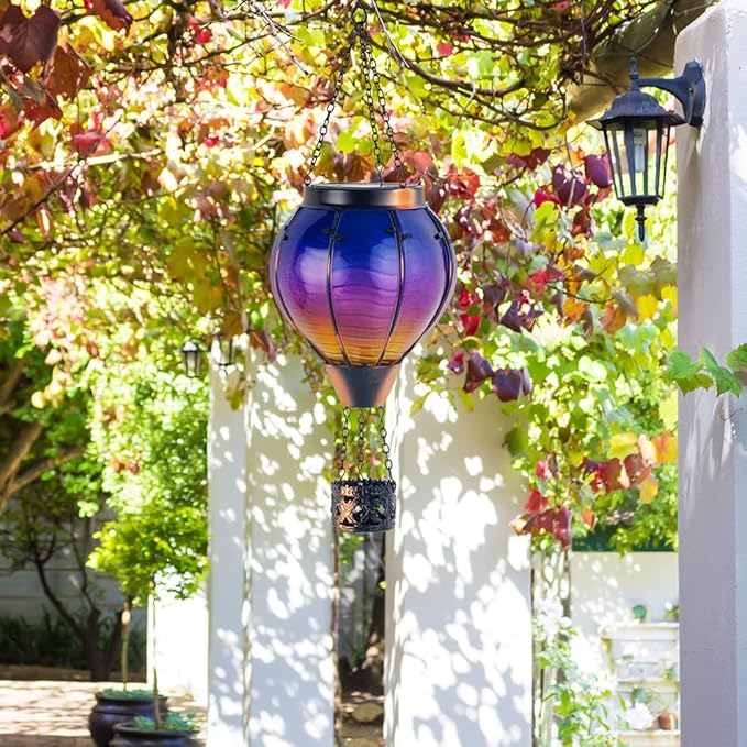 Courtyard Solar Lantern Set, Rustic Outdoor Lighting