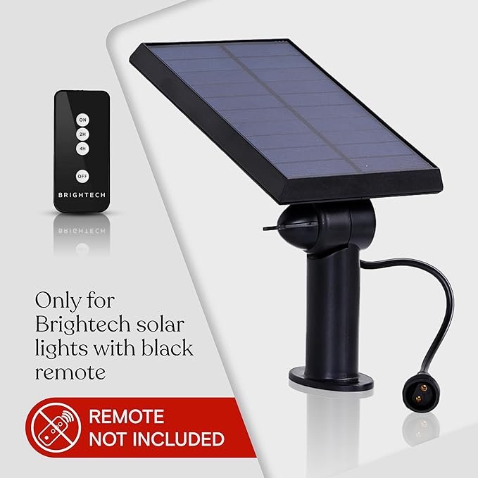 Brightech Ambience Pro Replacement Solar Panel – Compatible ONLY with with Brightech 1W Remote Controlled LED String Lights – Commercial Grade Weatherproof Backyard and Patio Lights - 1 Solar Panel
