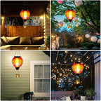 Garden Solar Lanterns, Waterproof LED Patio Lights