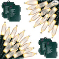 Christmas Patio String Lights 4-Pack, 20 LED Waterproof