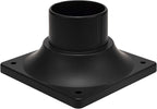 Black Solar Deck Post Lights, Outdoor LED Caps