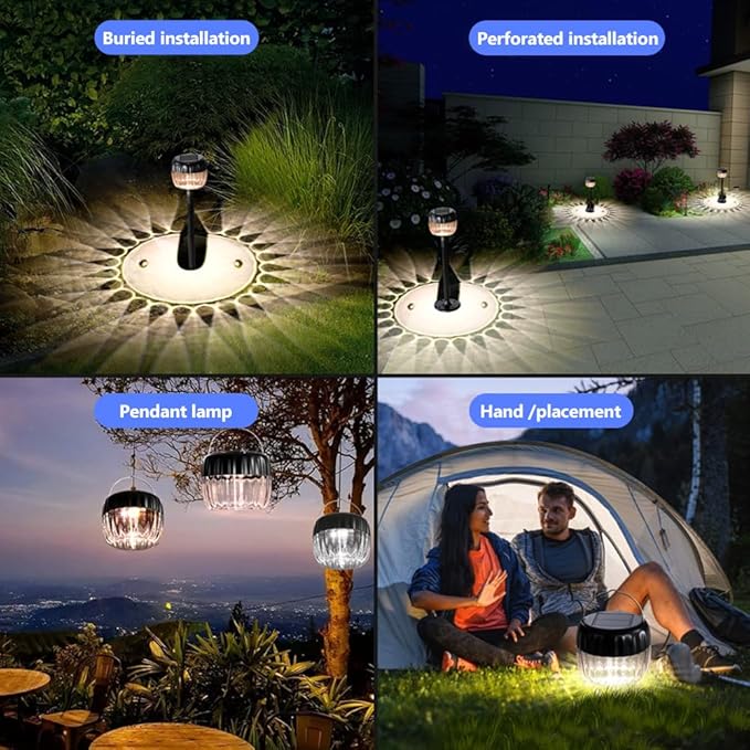 Solar Yard Spotlights 2-Pack, LED
