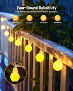 6ft String Lights for Porch, Waterproof LED