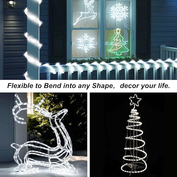 LED Rope Lights, Remote Control Color-Changing