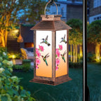 Solar Hummingbird Lanterns, Porch Hanging LED Decor