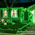 2-Pack 100 LED Christmas Twinkle Lights, 33ft Waterproof for Patio