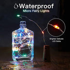 10-Pack 20 LED Christmas Twinkle Lights, Waterproof for Backyard