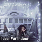 100 LED Christmas Twinkle Lights, 33ft Waterproof for Porch