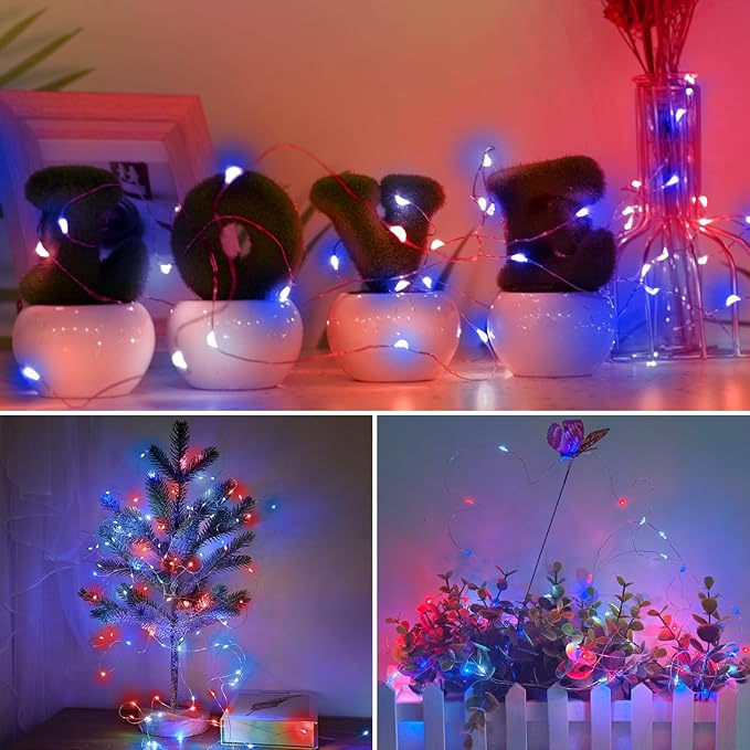 30-Pack LED Patio String Lights, Waterproof Outdoor