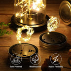 20-Pack Outdoor String Lights, Warm White Waterproof LED