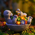 Solar Turtle Garden Statue Light, Outdoor Decor