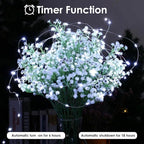 16ft Christmas LED String Lights, Waterproof Timer Lights