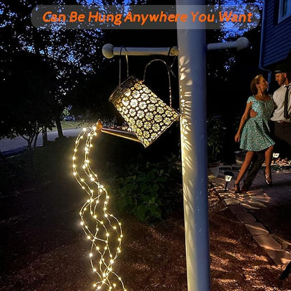 Solar Watering Can Lights,Solar Lights Outdoor Garden Decor,Large Hanging IP65 Waterproof Solar Lantern Landscape Lights Outside Decor for Garden Yard Pathway for Holiday-Festival