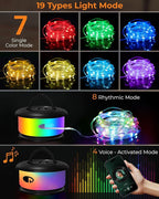 RGB Yard String Lights, 8ft Weatherproof LED