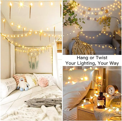 Christmas Backyard String Lights, 50 LED Waterproof