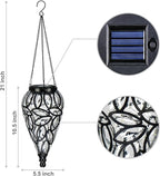 Classic Courtyard Solar Lanterns for Garden, Waterproof LED