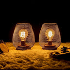 Solar Courtyard Lanterns, Patio Hanging LED Decor