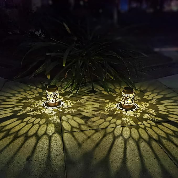 Backyard Solar Lanterns, Waterproof LED Patio Lights