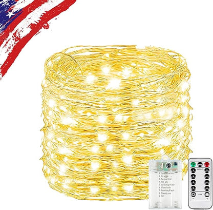 20ft Christmas LED String Lights, Waterproof Timer Lights