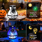 Spider Solar Hanging Lanterns 2-Pack, Classic Backyard Decor