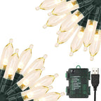 Christmas Backyard String Lights, 33ft 100 LED Waterproof