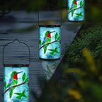 Solar Bird Lanterns, Yard Hanging LED Decor