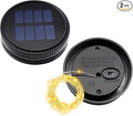 Solar Courtyard Lanterns 2-Pack, Yard Hanging LED Decor