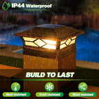 8-Pack Upgraded Solar Post Cap Lights for Patio, LED
