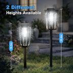8-Pack Solar Pathway Lights, IP65 Waterproof LED Driveway Lights