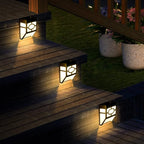 Solar Deck Lights, RGB Waterproof LED